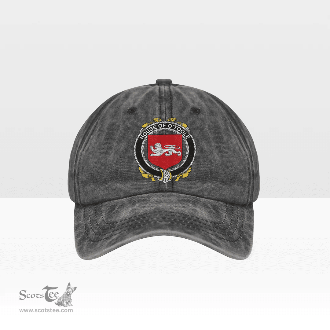 Irish House of O TOOLE Coat of Arms Family Crest Ireland Denim Cap