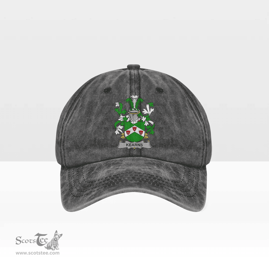 Irish Kearns or O Kearon Coat of Arms Family Crest Ireland Denim Cap