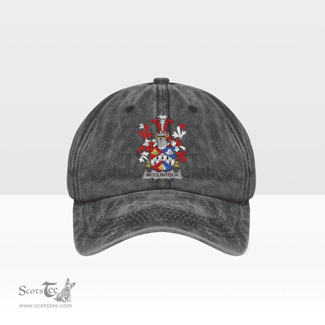 Irish McClintock Coat of Arms Family Crest Ireland Denim Cap