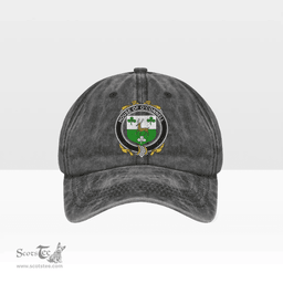 Irish House of O CONNELL Coat of Arms Family Crest Ireland Denim Cap