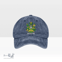 Irish McCurdy or Curdy Coat of Arms Family Crest Ireland Denim Cap