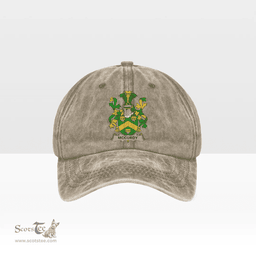 Irish McCurdy or Curdy Coat of Arms Family Crest Ireland Denim Cap