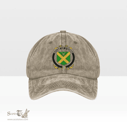 Irish House of O DOWD Coat of Arms Family Crest Ireland Denim Cap
