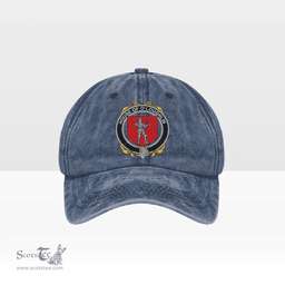 Irish House of O LOUGHLIN Coat of Arms Family Crest Ireland Denim Cap