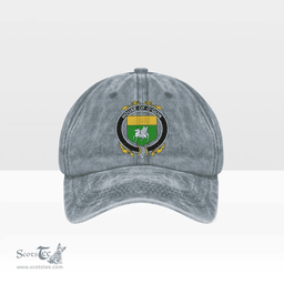 Irish House of O QUIN (Annaly) Coat of Arms Family Crest Ireland Denim Cap