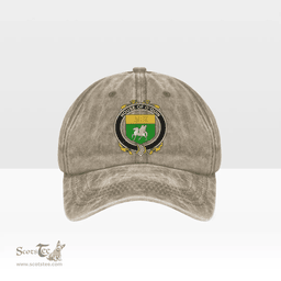 Irish House of O QUIN (Annaly) Coat of Arms Family Crest Ireland Denim Cap