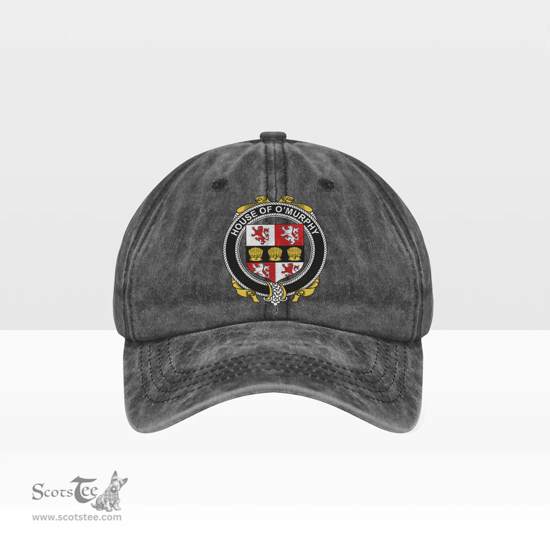 Irish House of O MURPHY (Muskerry) Coat of Arms Family Crest Ireland Denim Cap