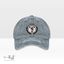 Irish House of O CREAN Coat of Arms Family Crest Ireland Denim Cap
