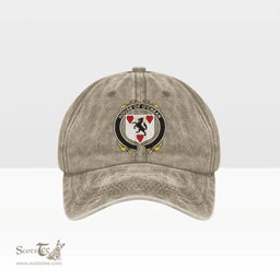 Irish House of O CREAN Coat of Arms Family Crest Ireland Denim Cap