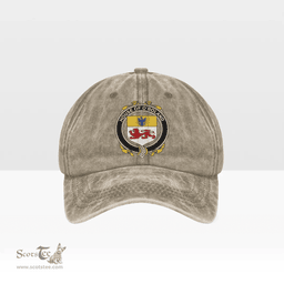 Irish House of O BOLAND Coat of Arms Family Crest Ireland Denim Cap