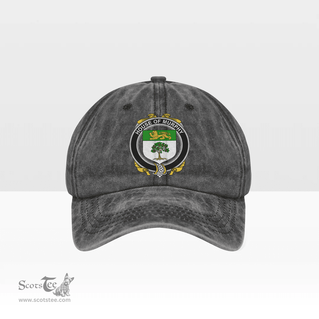 Irish House of MURPHY (O Morchoe) Coat of Arms Family Crest Ireland Denim Cap