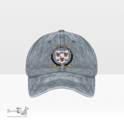 Irish House of O MULLALLY Coat of Arms Family Crest Ireland Denim Cap