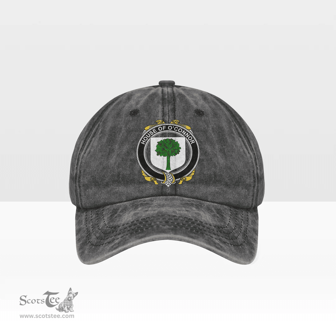 Irish House of O CONNOR (Don) Coat of Arms Family Crest Ireland Denim Cap