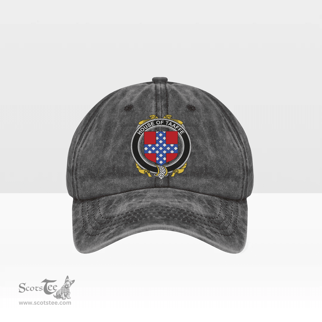 Irish House of TAAFFE Coat of Arms Family Crest Ireland Denim Cap