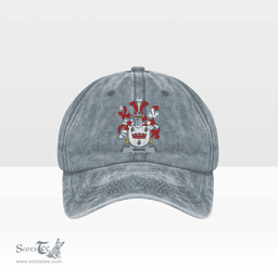 Irish Irwin Coat of Arms Family Crest Ireland Denim Cap