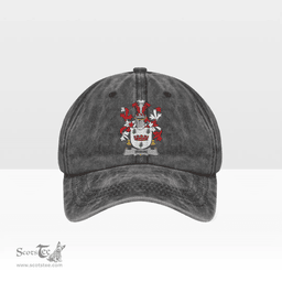 Irish Irwin Coat of Arms Family Crest Ireland Denim Cap