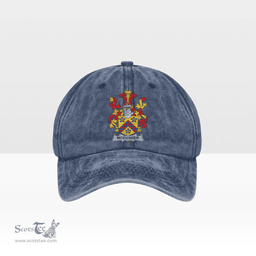 Irish McCusker or Cosker Coat of Arms Family Crest Ireland Denim Cap