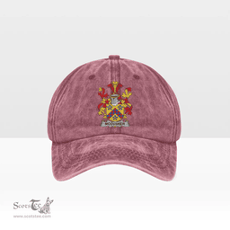 Irish McCusker or Cosker Coat of Arms Family Crest Ireland Denim Cap