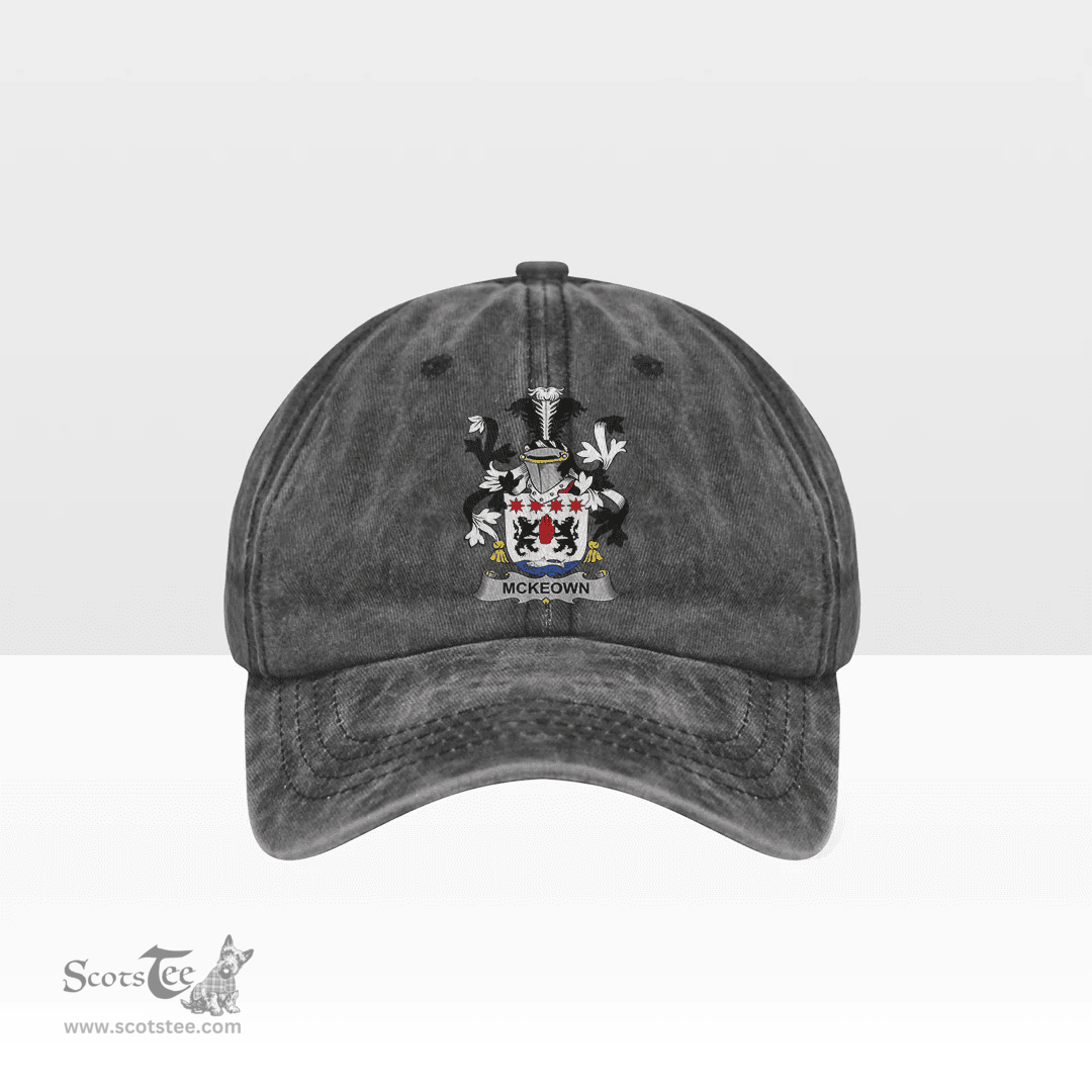 Irish McKeown Coat of Arms Family Crest Ireland Denim Cap