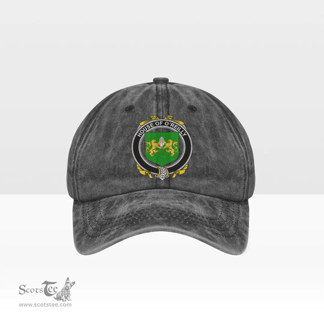 Irish House of O REILLY Coat of Arms Family Crest Ireland Denim Cap
