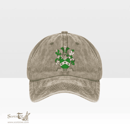 Irish Ker Coat of Arms Family Crest Ireland Denim Cap