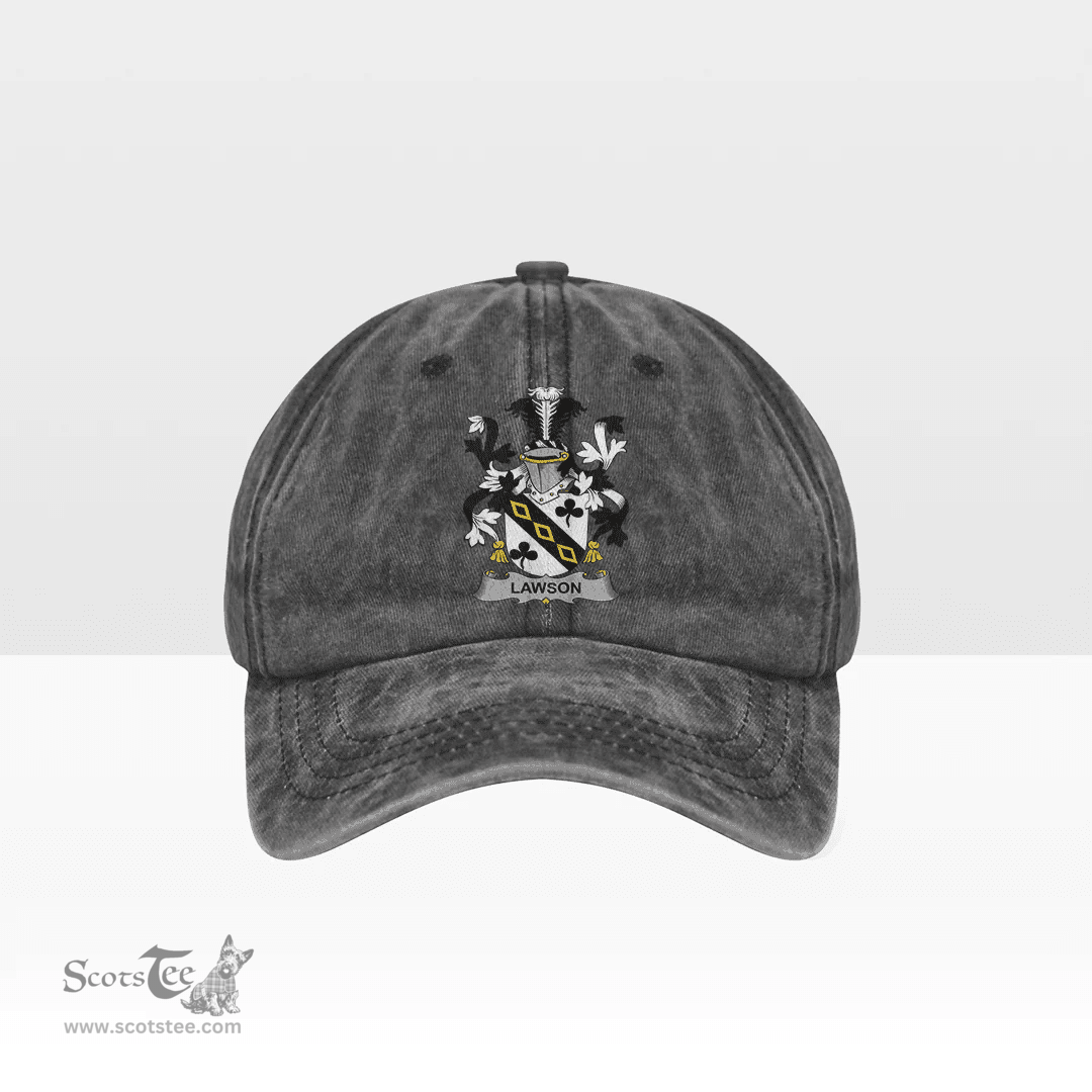 Irish Lawson Coat of Arms Family Crest Ireland Denim Cap