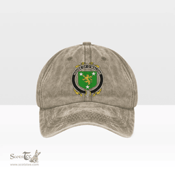 Irish House of O MALONE Coat of Arms Family Crest Ireland Denim Cap