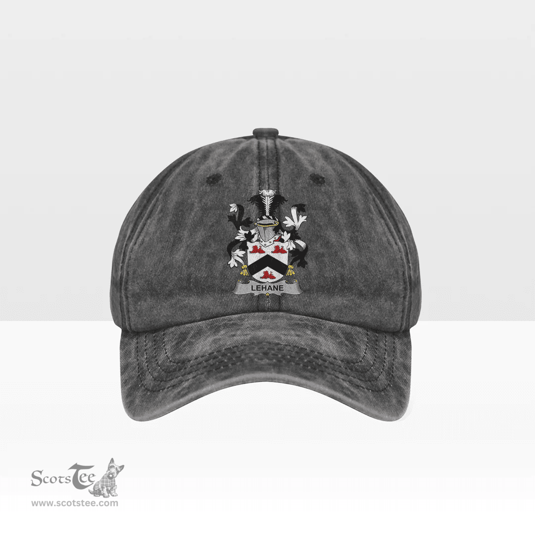 Irish Lehane or O Lehane Coat of Arms Family Crest Ireland Denim Cap