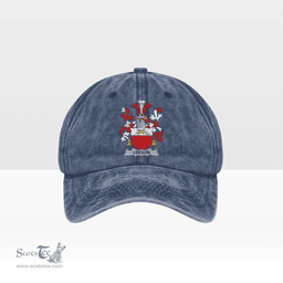 Irish Leeson Coat of Arms Family Crest Ireland Denim Cap