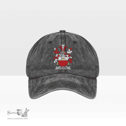 Irish Leeson Coat of Arms Family Crest Ireland Denim Cap