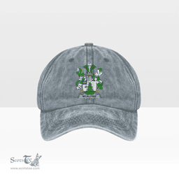Irish McAlpine or MacAlpin Coat of Arms Family Crest Ireland Denim Cap