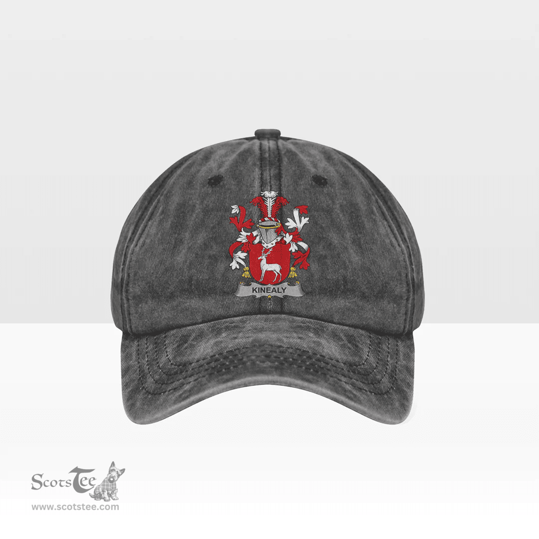 Irish Kinealy or O Kinnally Coat of Arms Family Crest Ireland Denim Cap
