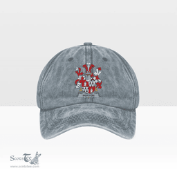 Irish Morton Coat of Arms Family Crest Ireland Denim Cap