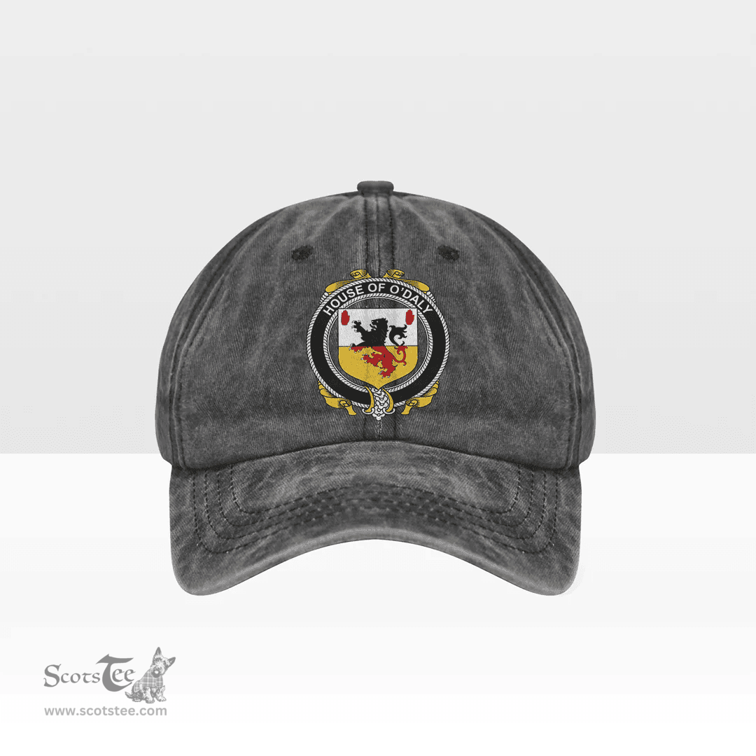 Irish House of O DALY Coat of Arms Family Crest Ireland Denim Cap