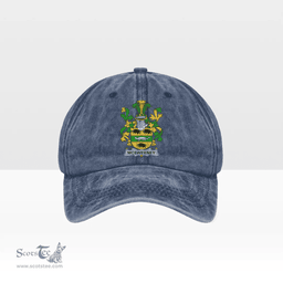 Irish McSweeney Coat of Arms Family Crest Ireland Denim Cap