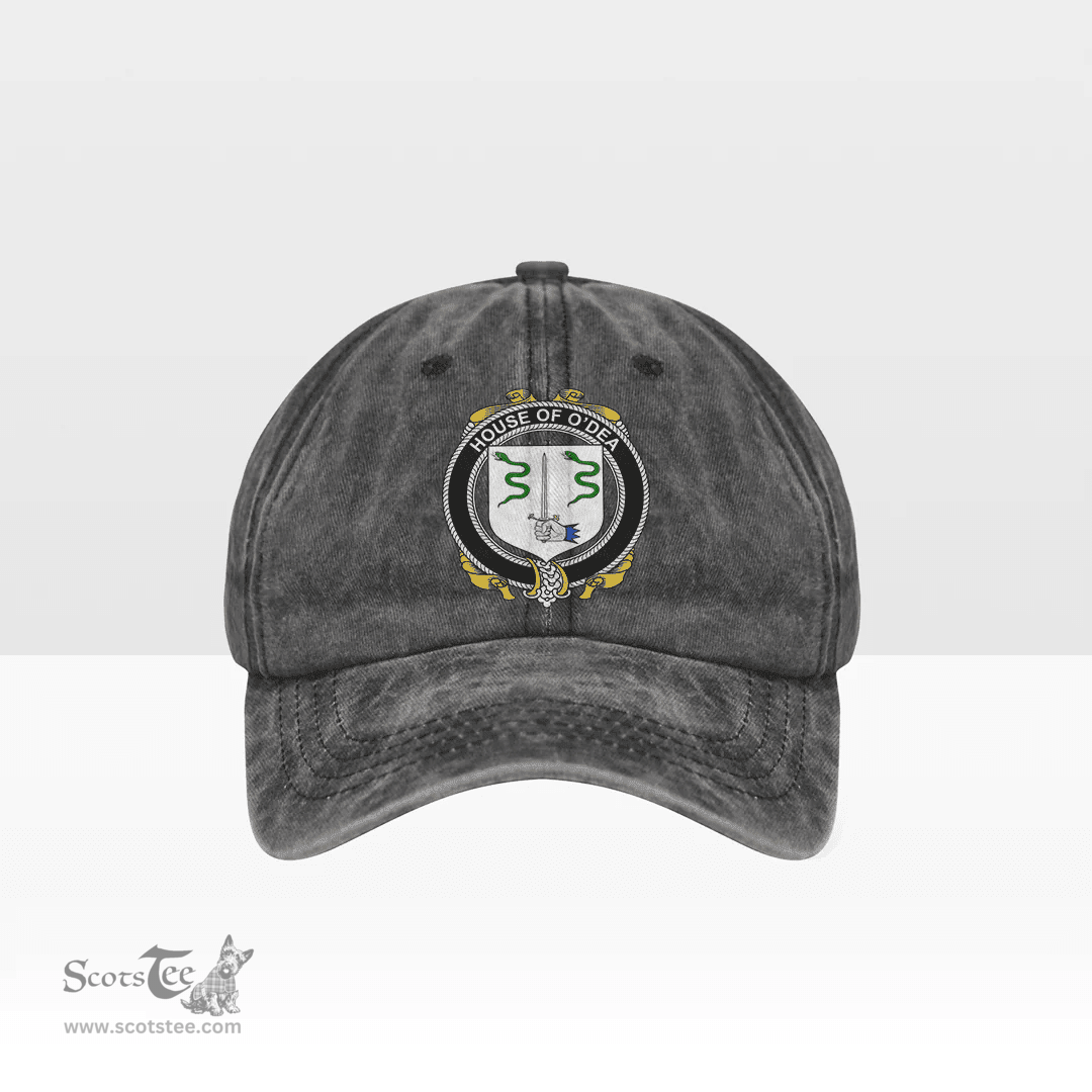 Irish House of O DEA Coat of Arms Family Crest Ireland Denim Cap
