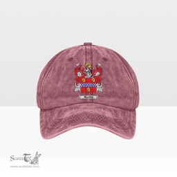 Irish Mackin Coat of Arms Family Crest Ireland Denim Cap