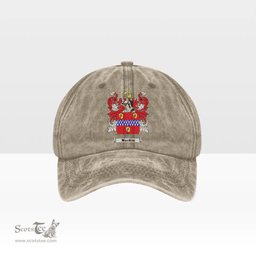Irish Mackin Coat of Arms Family Crest Ireland Denim Cap