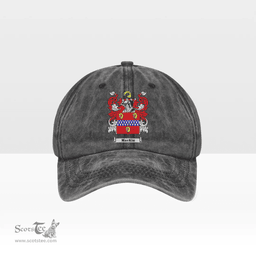 Irish Mackin Coat of Arms Family Crest Ireland Denim Cap