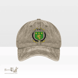 Irish House of O MORE Coat of Arms Family Crest Ireland Denim Cap