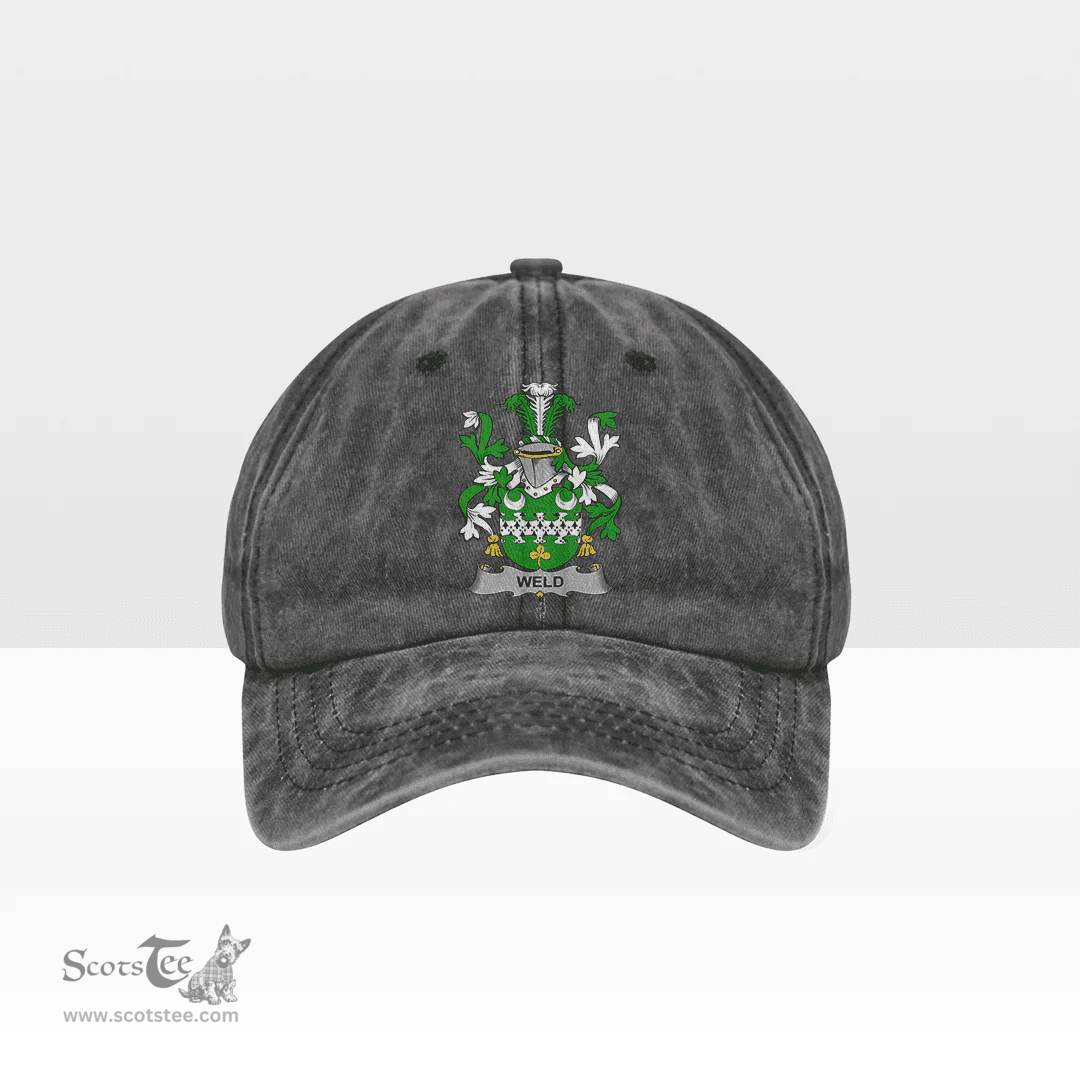 Irish Weld Coat of Arms Family Crest Ireland Denim Cap
