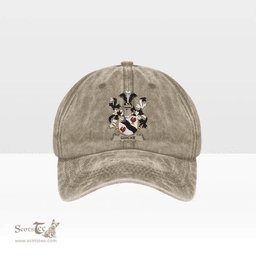 Irish Quicke Coat of Arms Family Crest Ireland Denim Cap