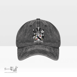 Irish Quicke Coat of Arms Family Crest Ireland Denim Cap