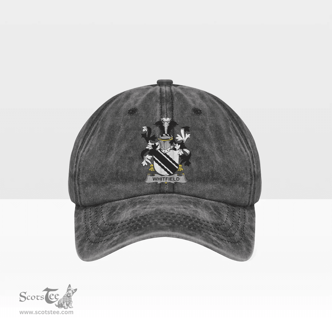 Irish Whitfield Coat of Arms Family Crest Ireland Denim Cap