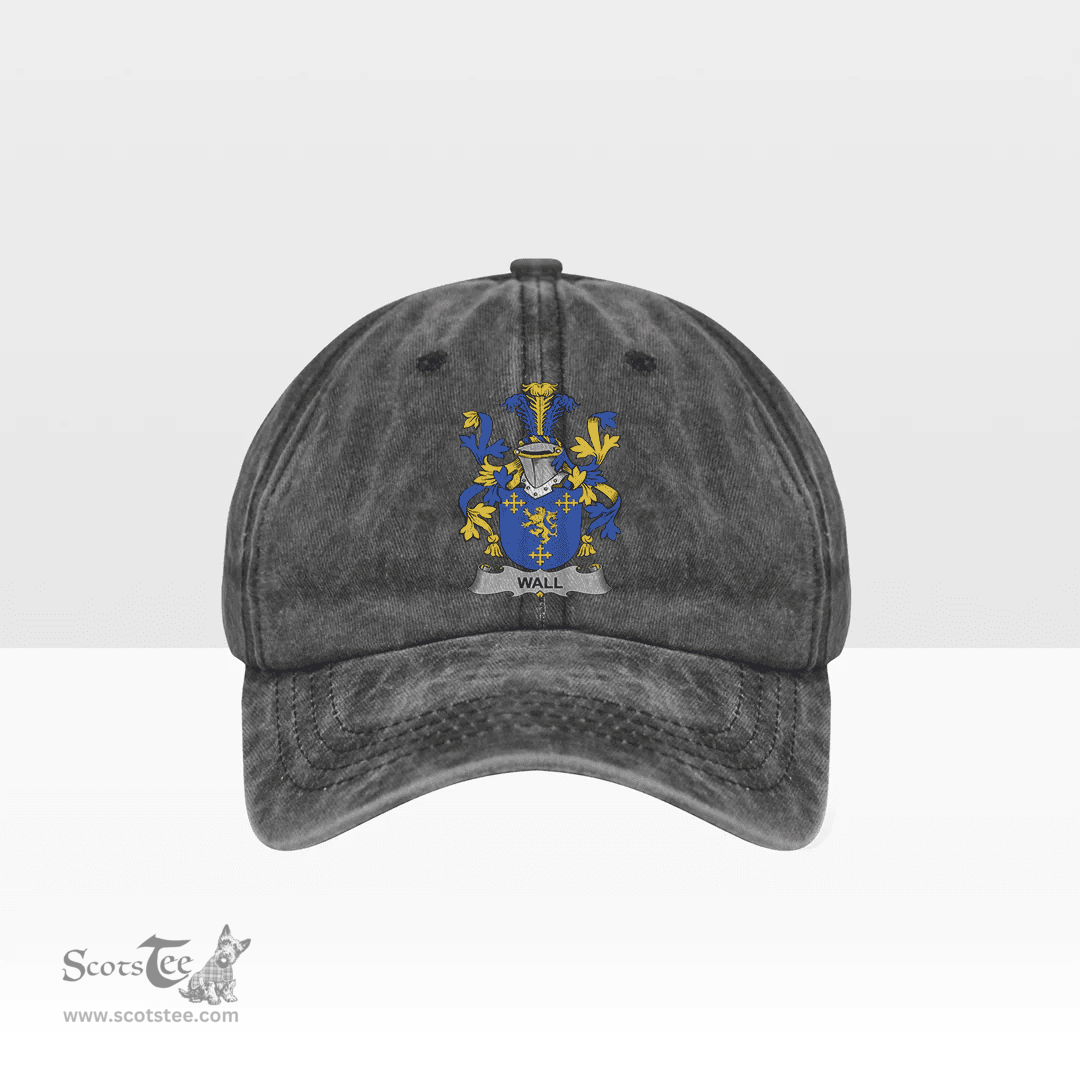 Irish Wall Coat of Arms Family Crest Ireland Denim Cap