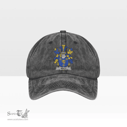 Irish Wall Coat of Arms Family Crest Ireland Denim Cap