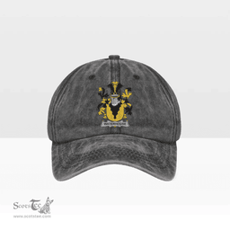 Irish Waterhouse Coat of Arms Family Crest Ireland Denim Cap