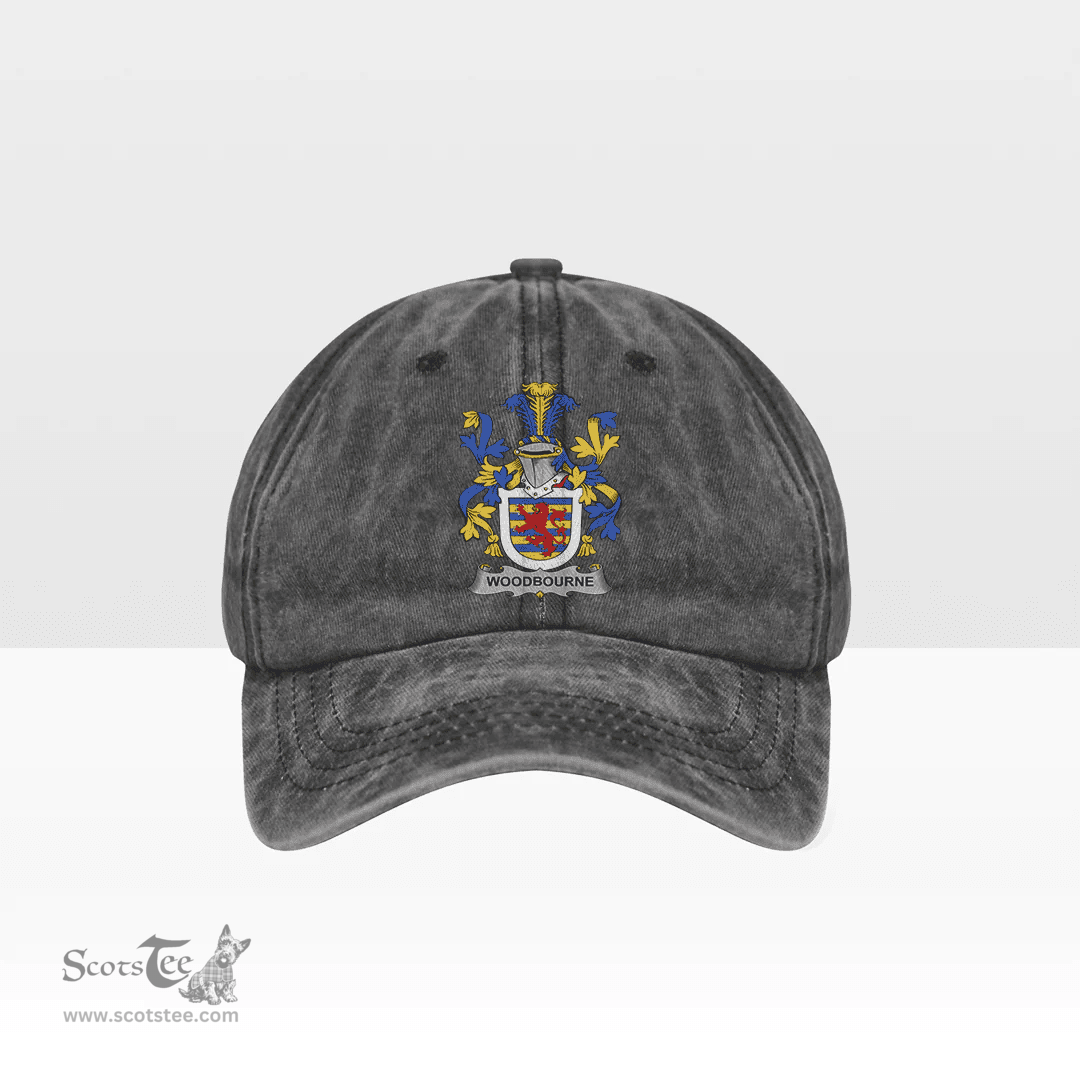 Irish Woodbourne Coat of Arms Family Crest Ireland Denim Cap