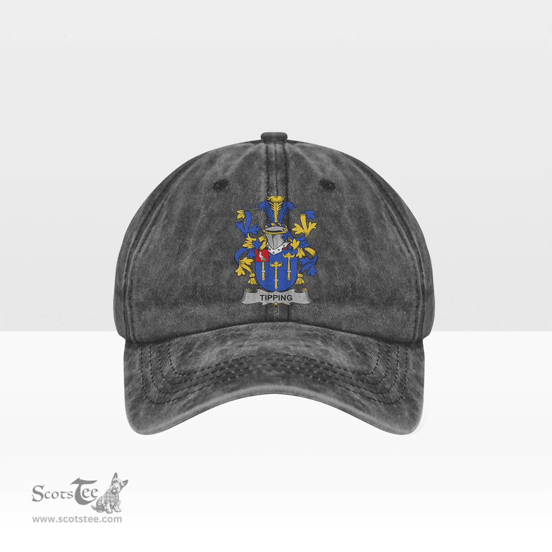 Irish Tipping Coat of Arms Family Crest Ireland Denim Cap