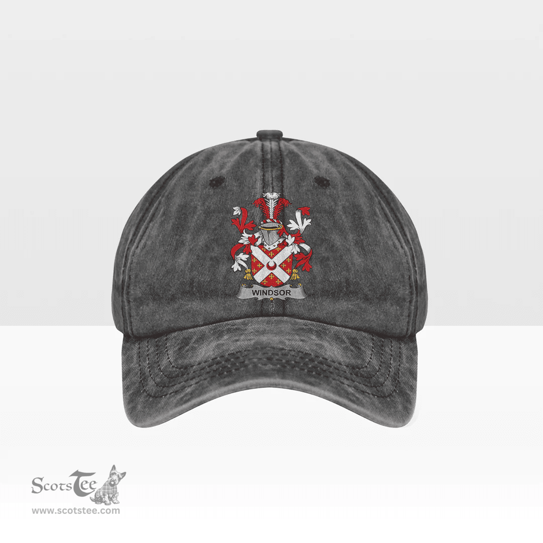 Irish Windsor Coat of Arms Family Crest Ireland Denim Cap
